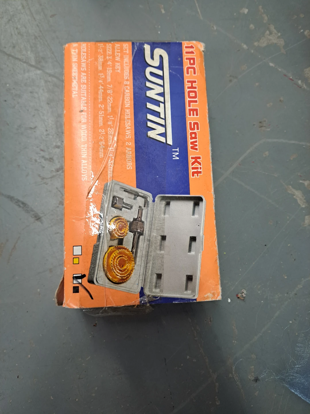 Suntin 11-Piece Hole Saw Kit