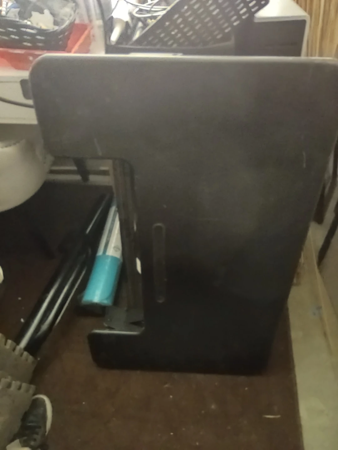 Black adjustable standing desk converter