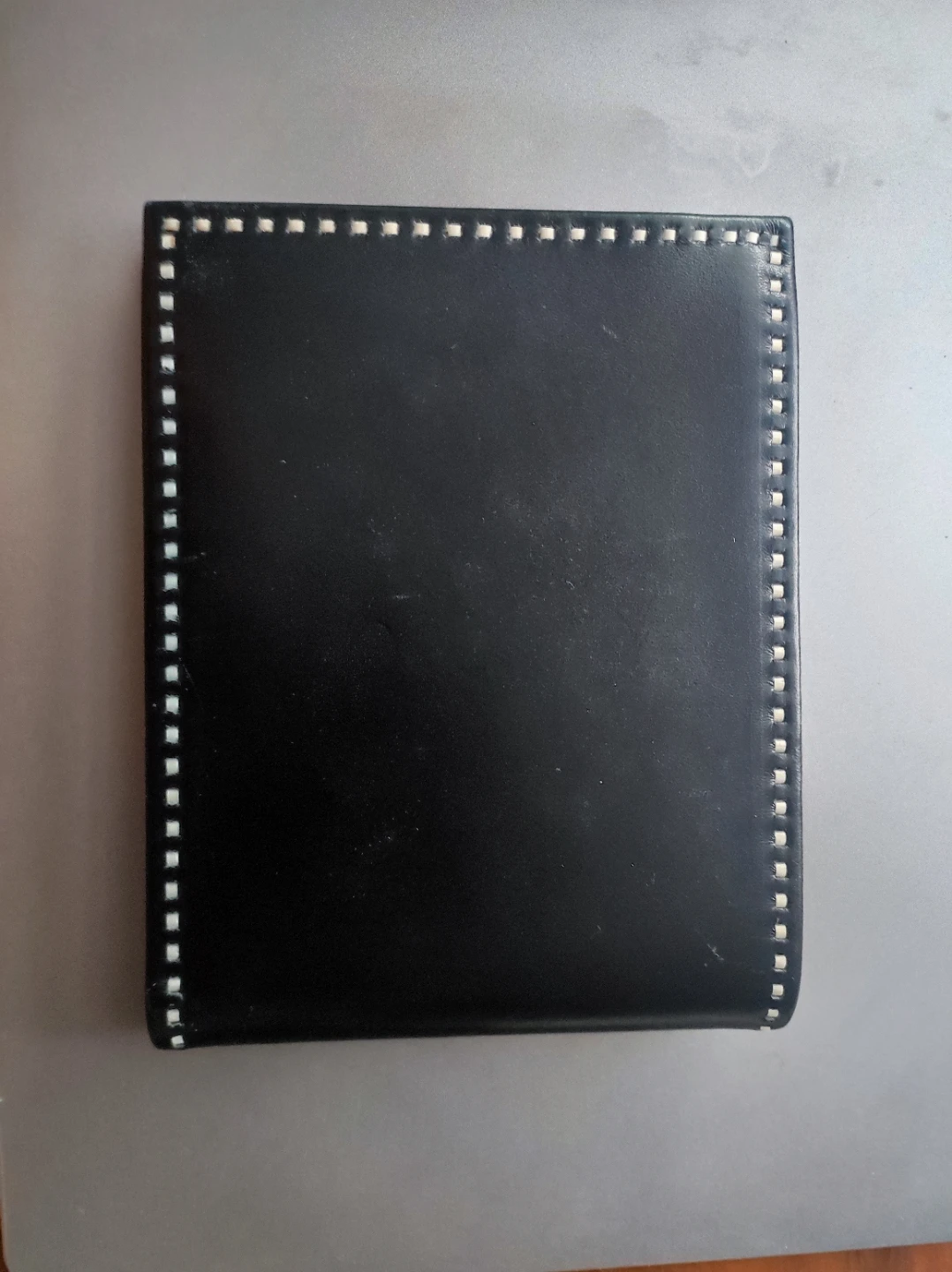 Feather Quill Embroidery Black Leather Wallet - photo 5