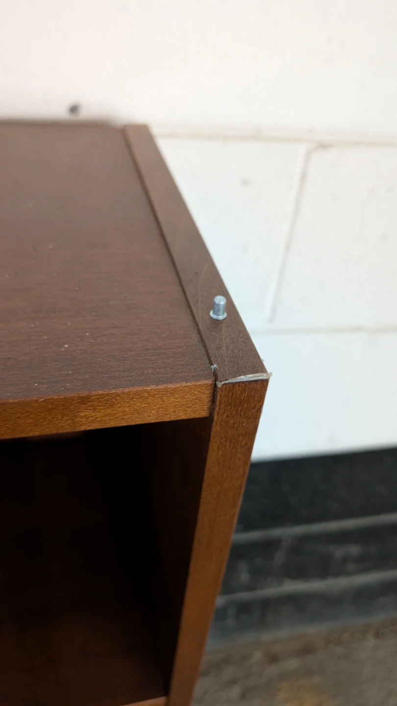Small Brown Wooden Bookcase - photo 2
