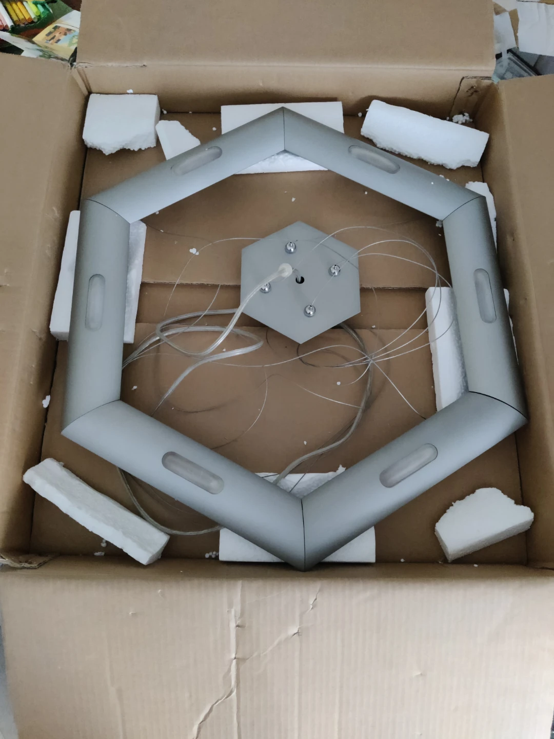 Modern Hexagonal LED Pendant Light