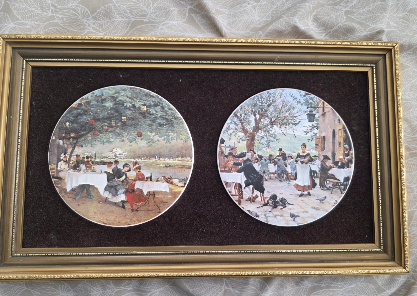 Framed Decorative Collector Plates