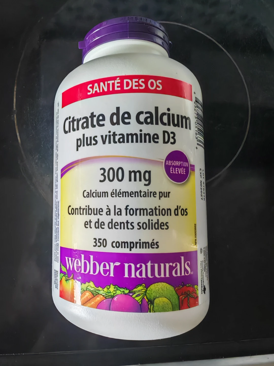 Calcium Citrate + Vitamin D3 (350 Tablets, Exp 2027) Two bottles - photo 3
