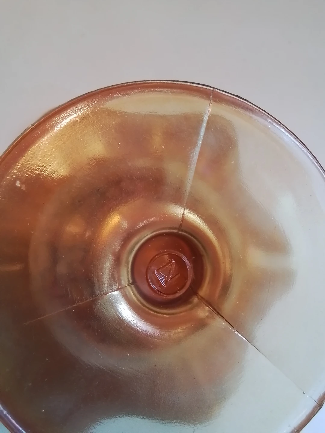 Vintage Marigold Carnival Glass Footed Bowl - photo 5