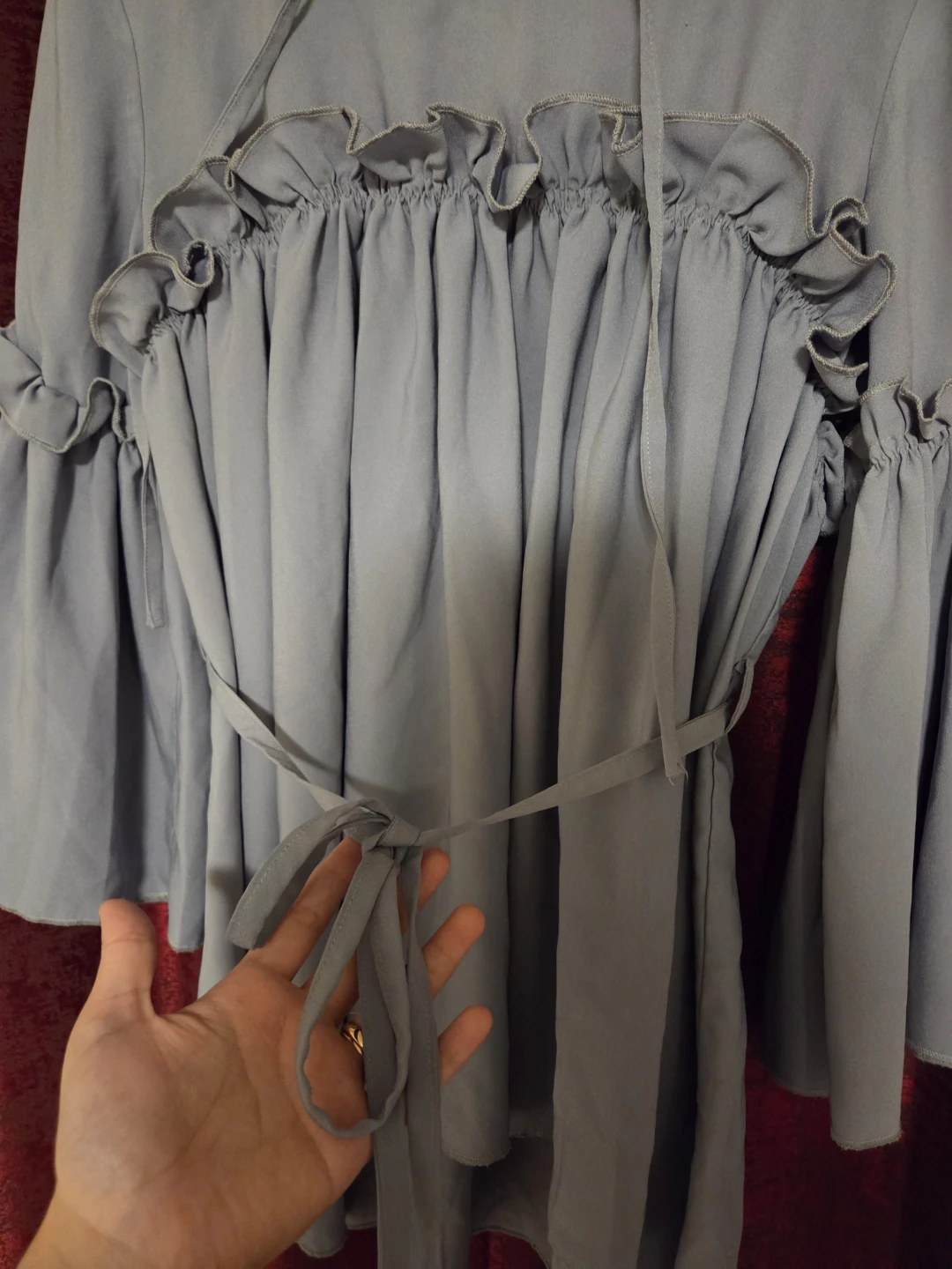 Boss Turkey Grey Ruffled Blouse - photo 4
