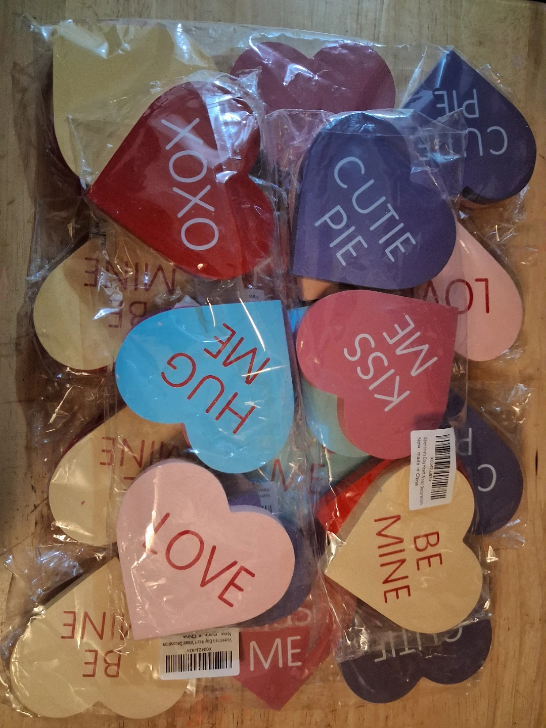 Valentine's Day Heart Wood Decorations