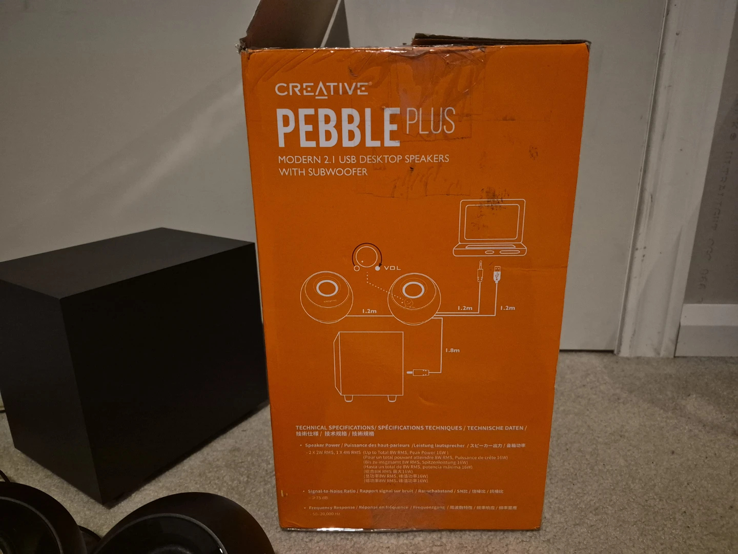 Creative Pebble Plus Speakers + Subwoofer – Like New - photo 3