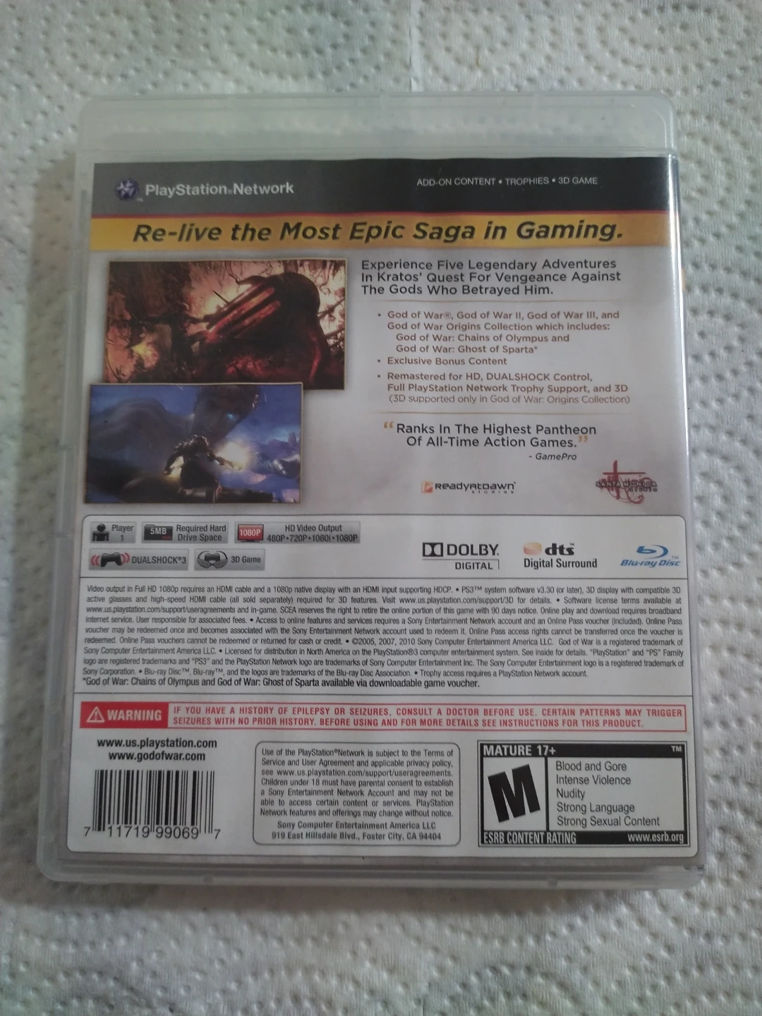 God of War Saga Collection for PlayStation 3 - photo 2
