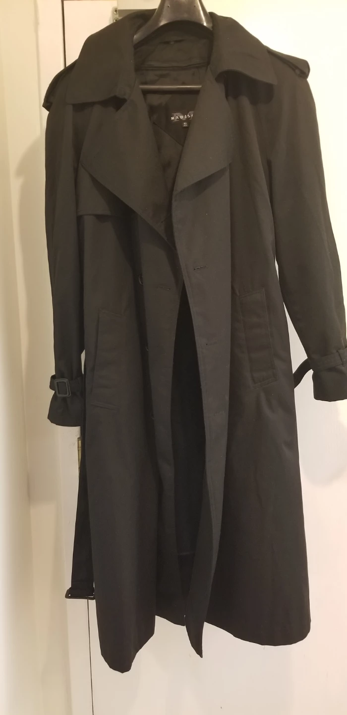 Madison Black Trench Coat