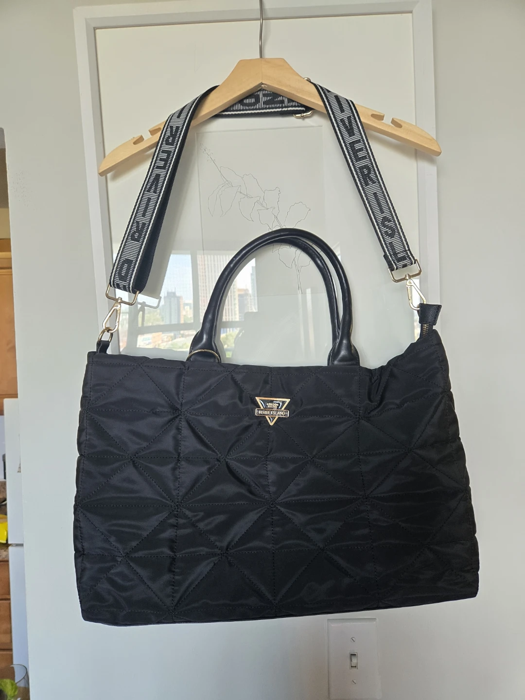 River Island Quilted Tote Bag