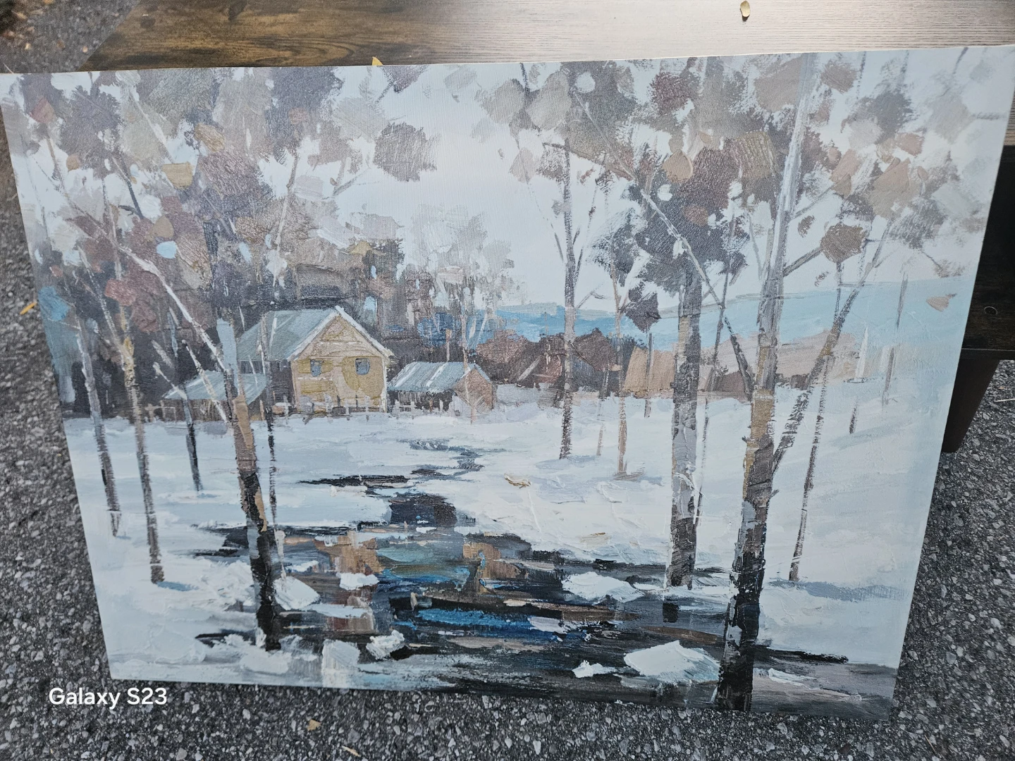 Winter Landscape Oil Painting