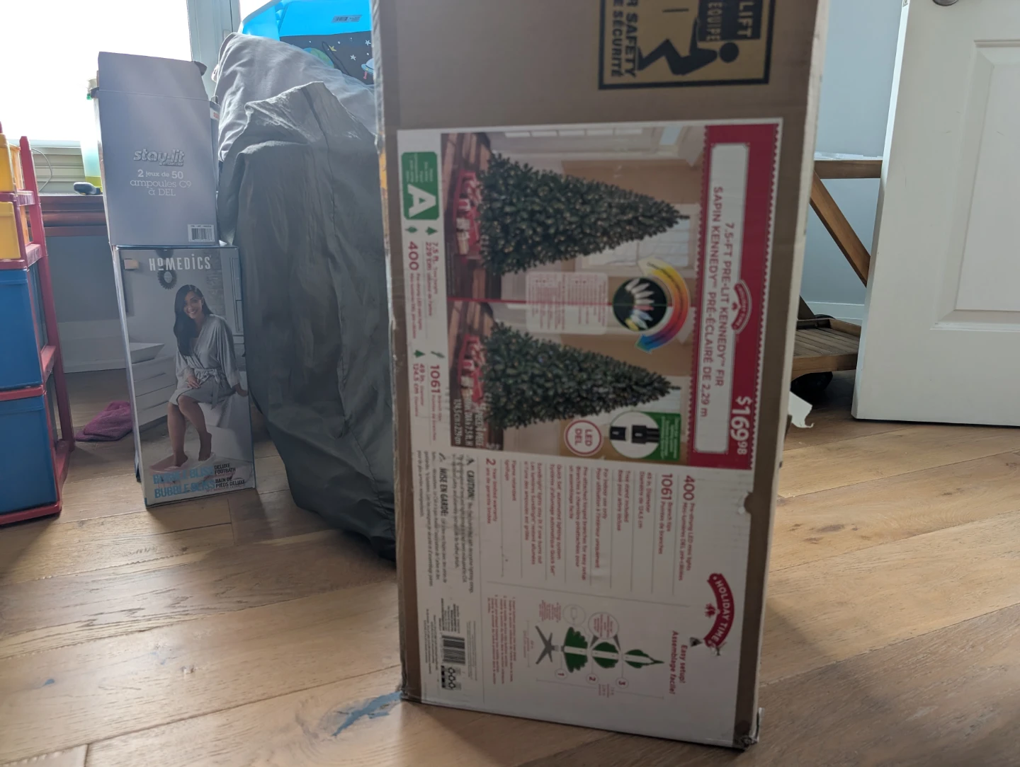 7.5ft Holiday Time Pre-Lit Kennedy Fir Christmas Tree