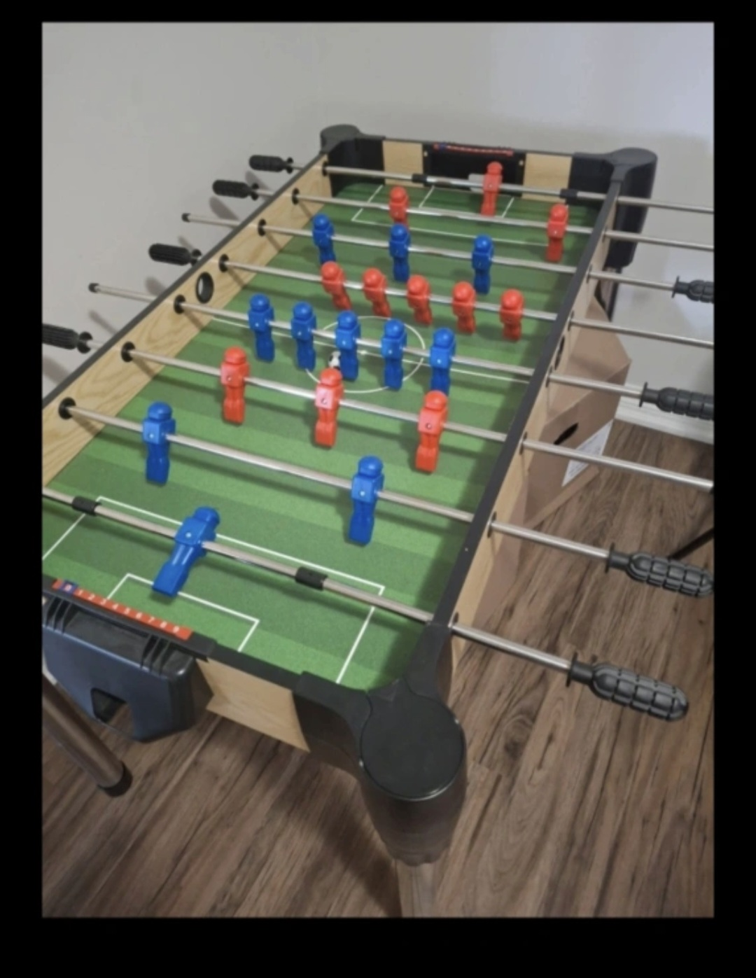 2-in-1 Reversible Foosball and Air Hockey Table