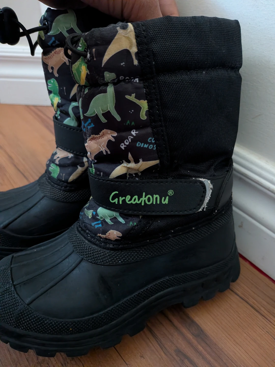 🏈Kids insulated Dinosaur Winter Boots Size 10 - photo 3