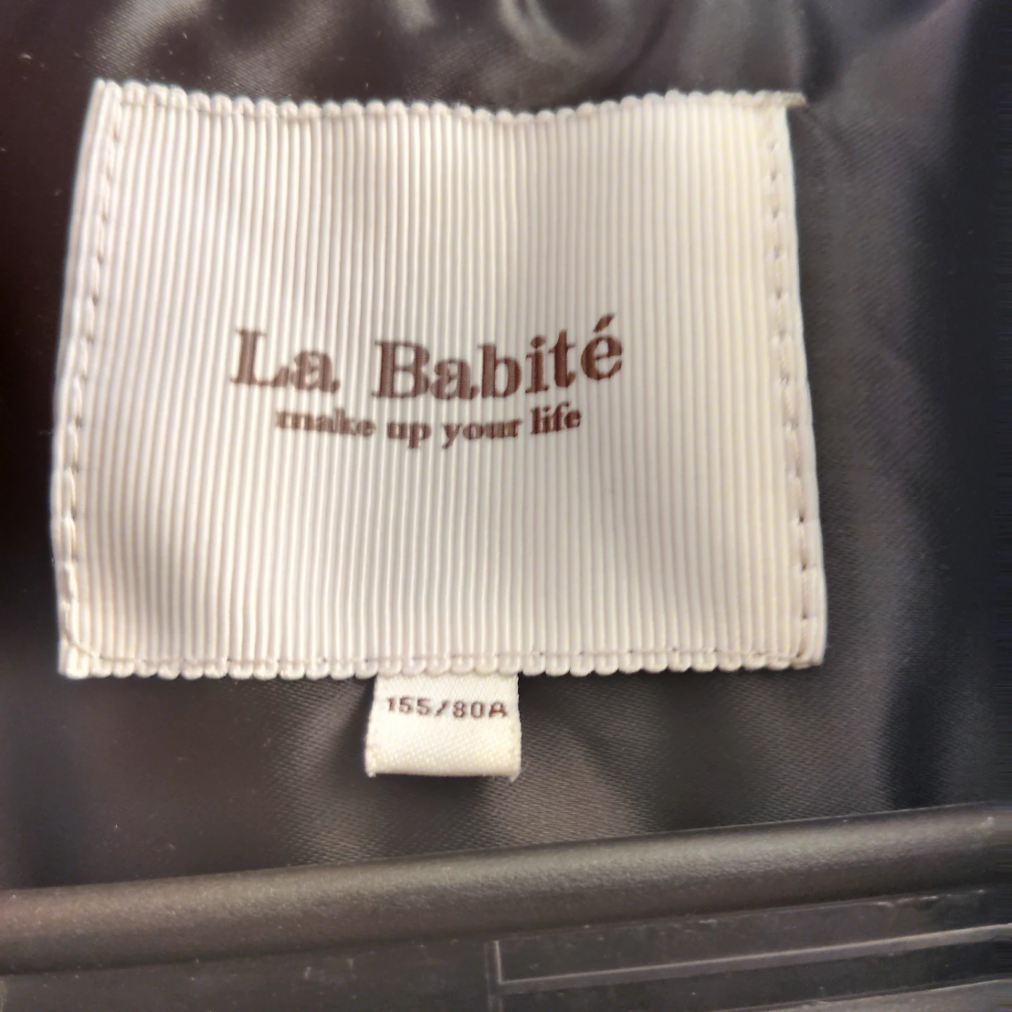 La Babité Black Satin Bomber Jacket with Red Floral Embroidery - photo 4