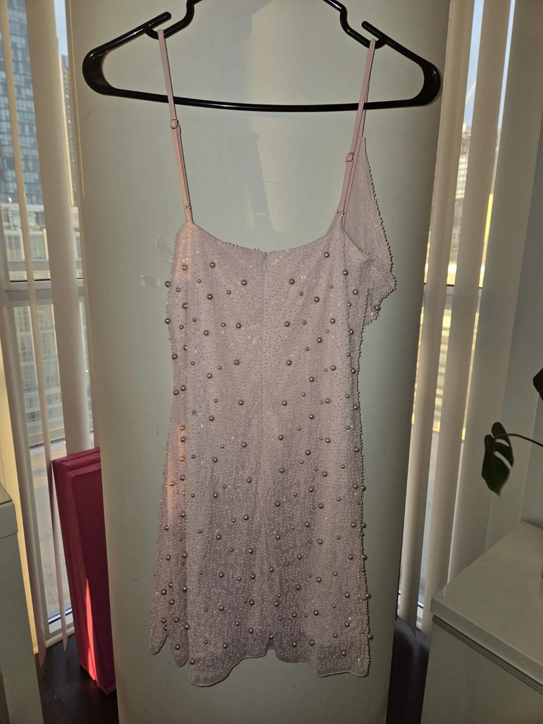 Oh Polly Pink Pearl Embellished Mini Dress - photo 5
