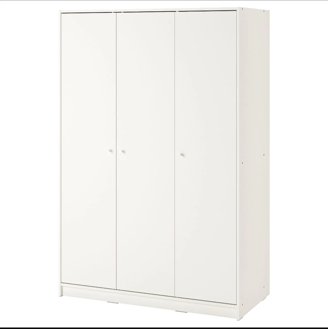 White 3-Door Wardrobe - photo 3