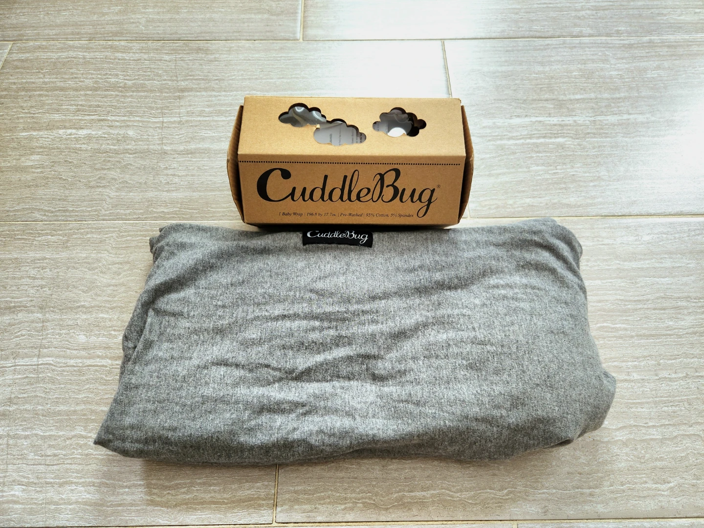 CuddleBug Grey Baby Wrap