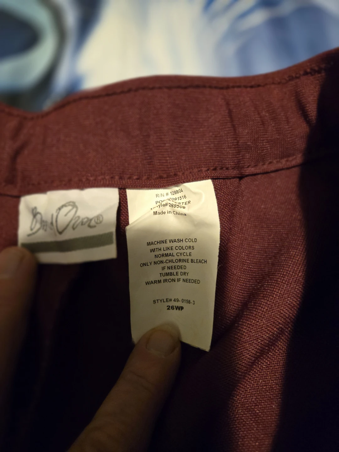Bond Ora Burgundy Dress Pants Size 26WP - photo 2