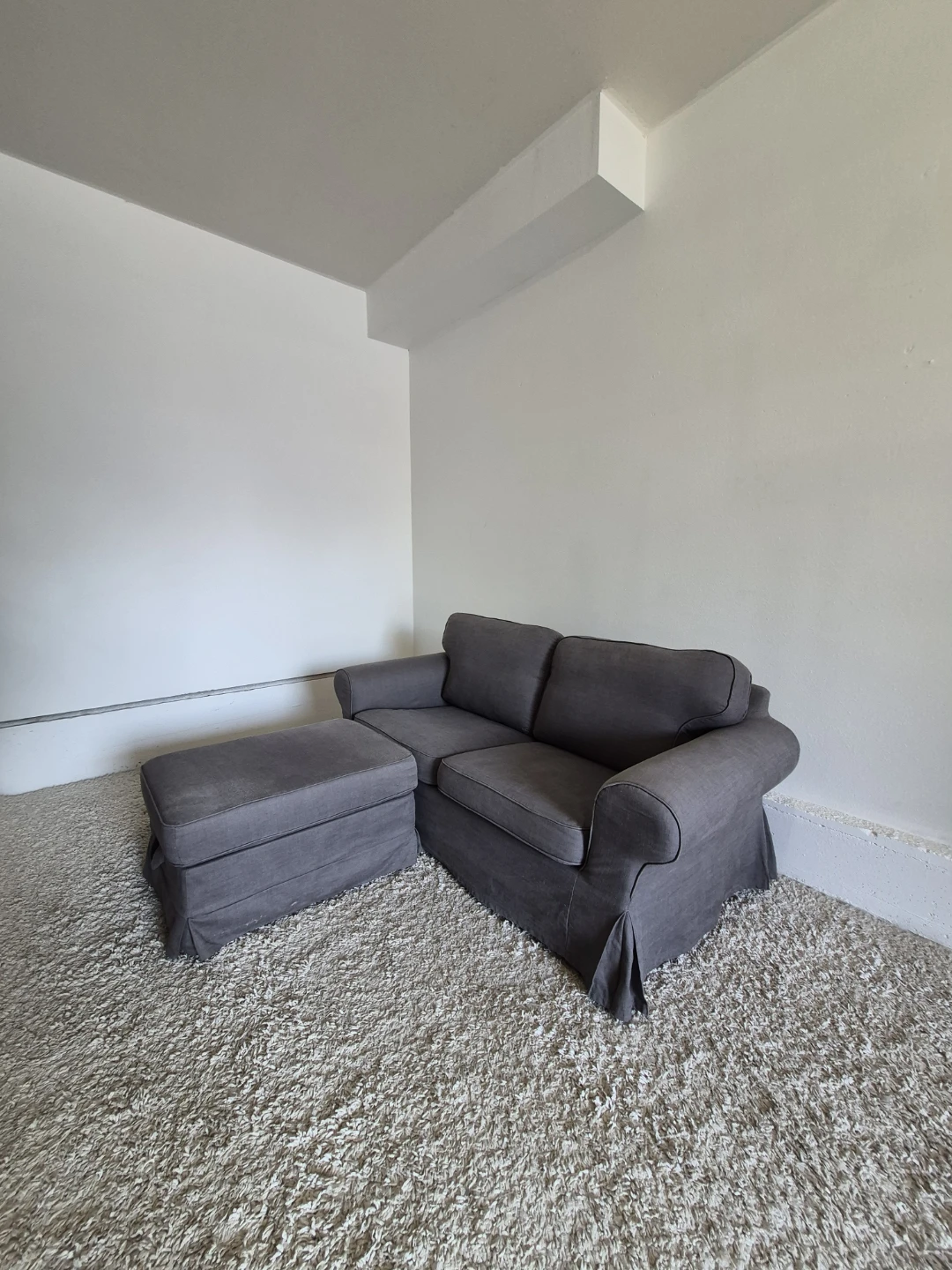 Ikea Ektorp Uppland Loveseat 2 Seater Sofa with Storage Ottoman - photo 2