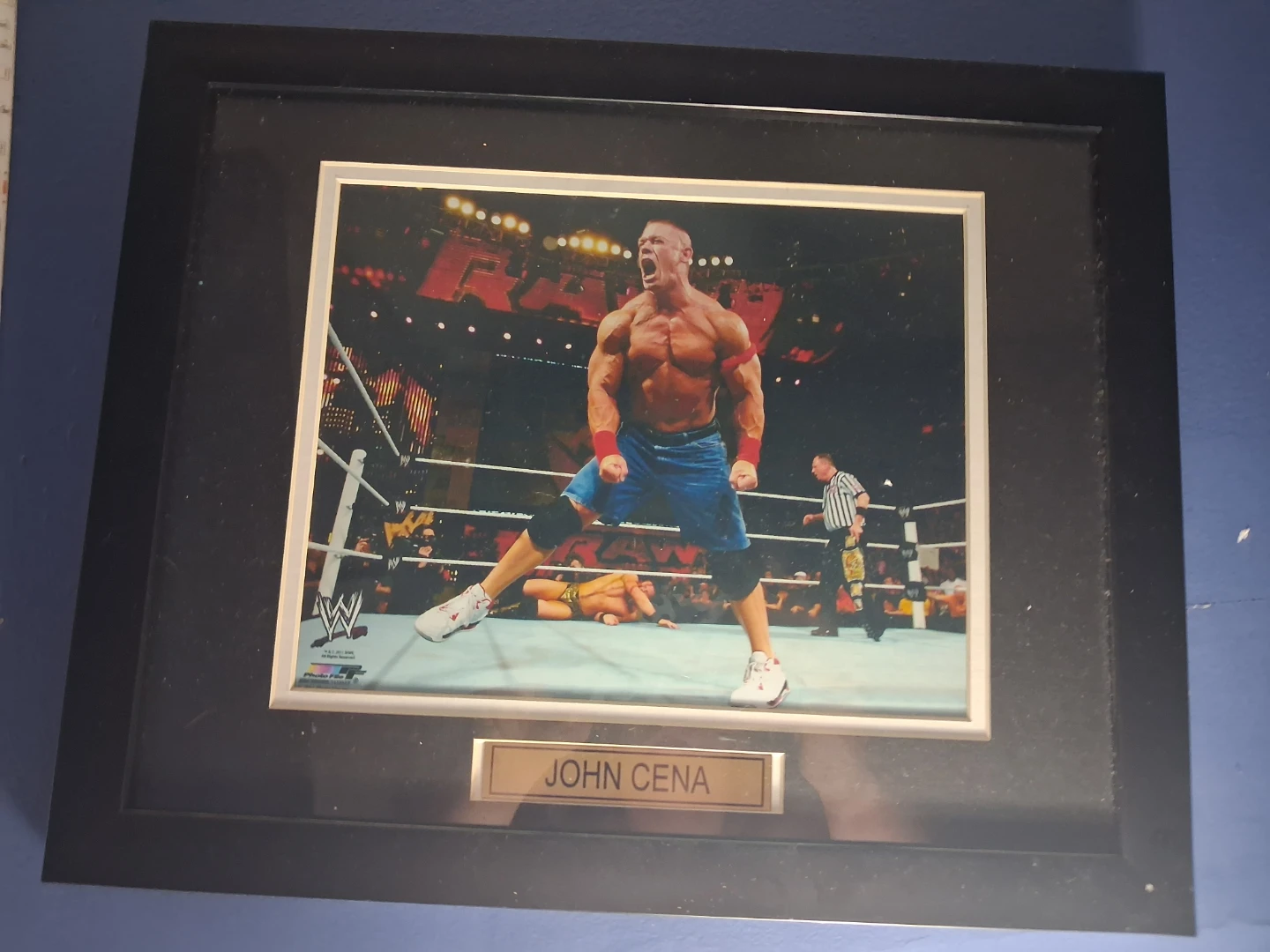 Framed John Cena WWE Photo