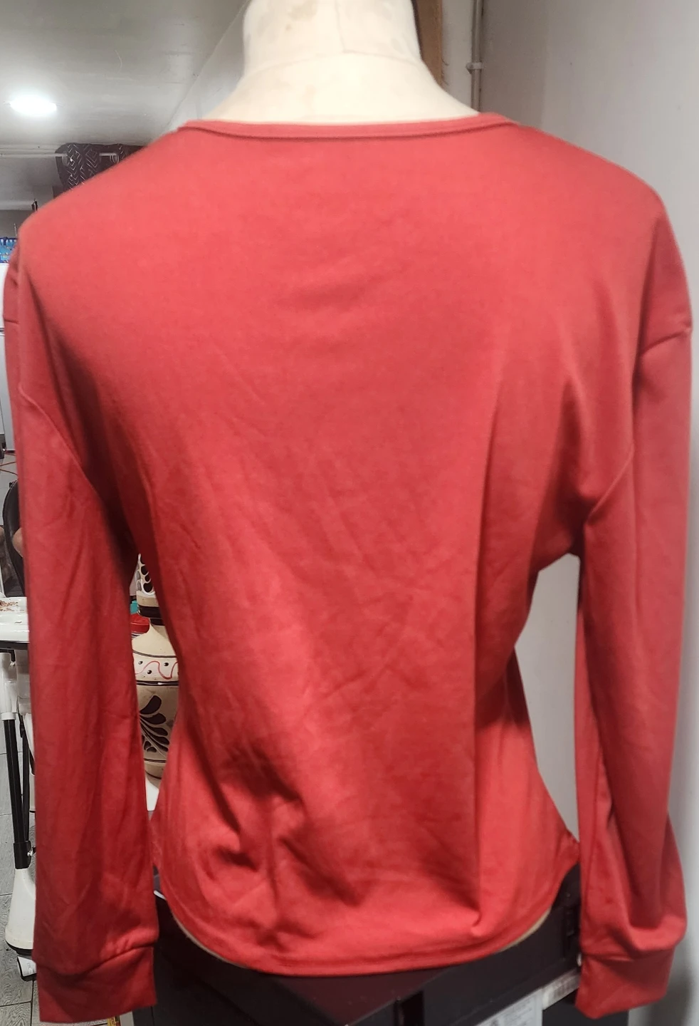 SHEIN Red Long Sleeve Top - photo 2