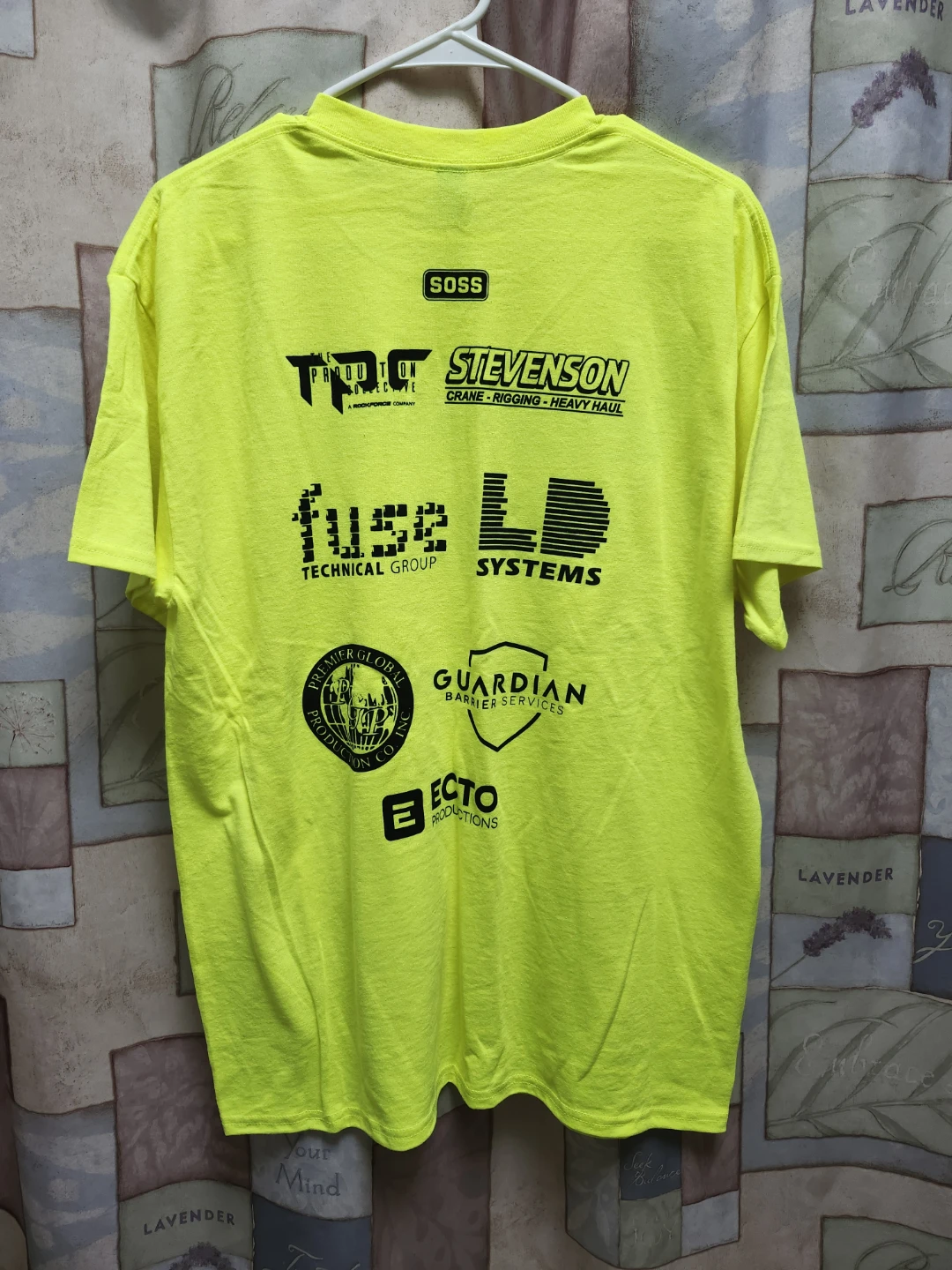 Large Neon Yellow Lollapalooza Event T-Shirt - photo 3