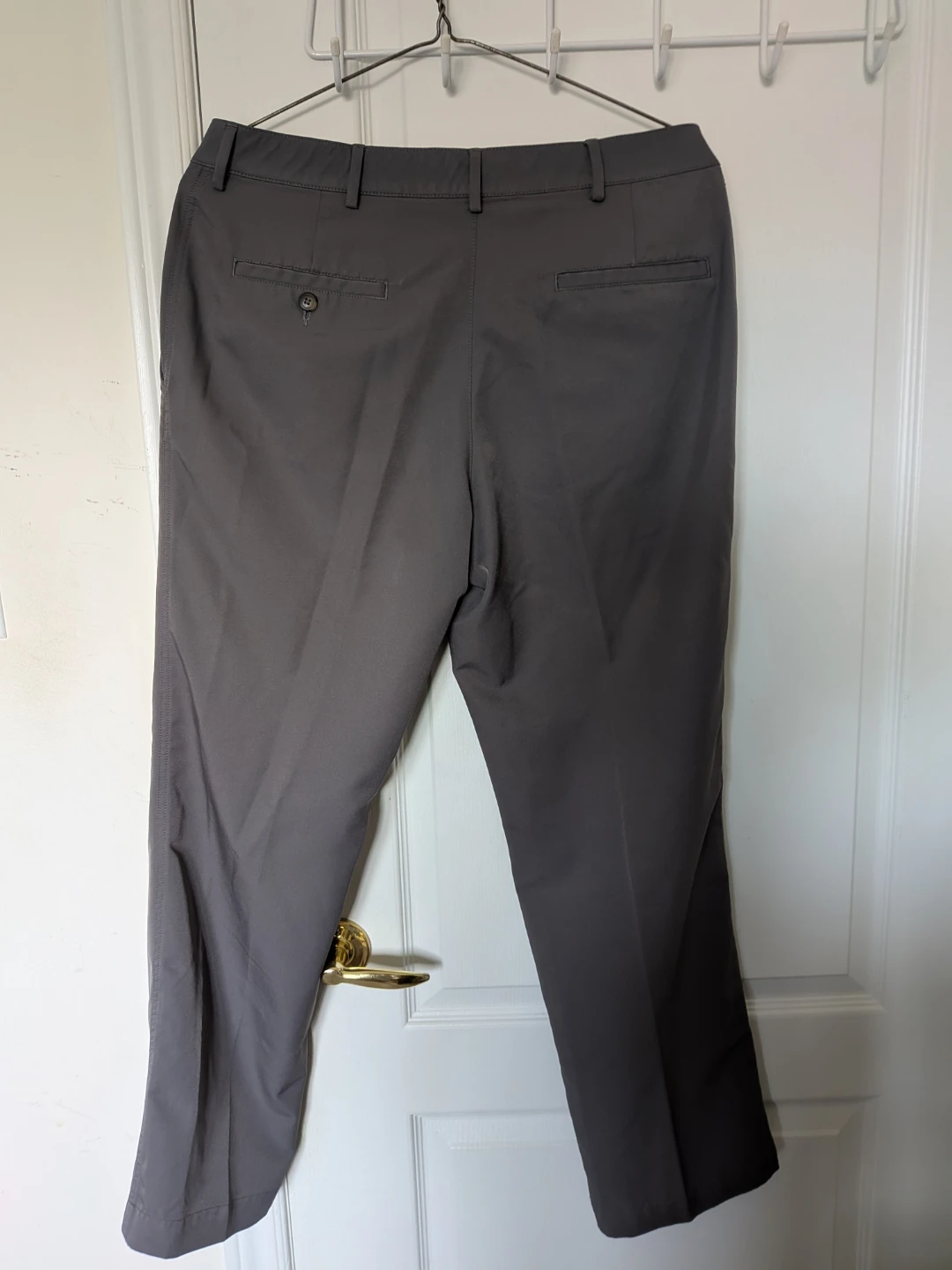 🏈Haggar Men's Grey Dress Pants 34x30 - photo 2