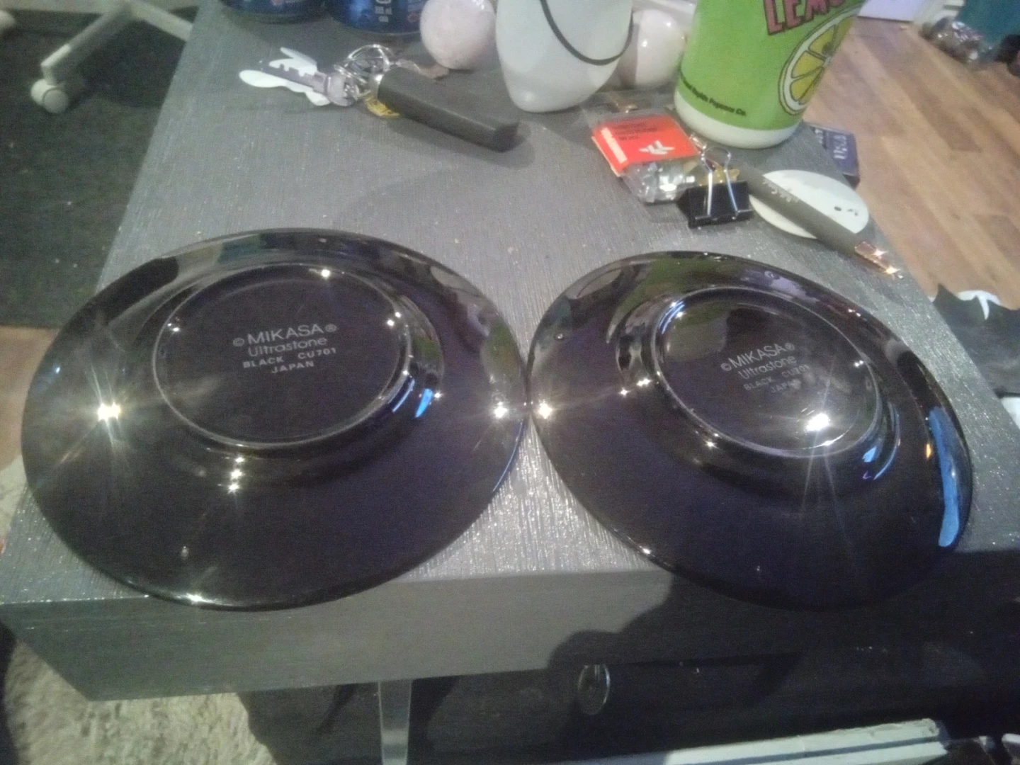 2 Mikasa Ultrastone Black CU701 Plates - photo 3