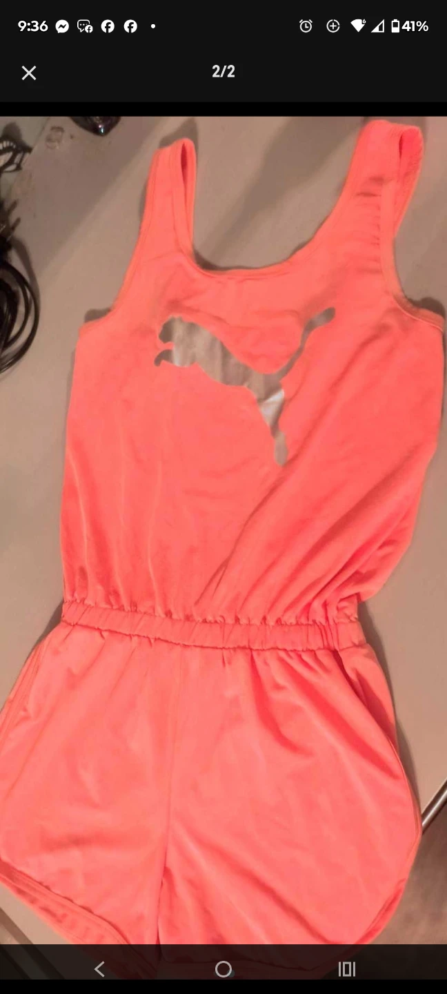 Puma Neon Coral Romper