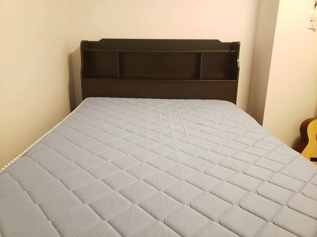 Dark Brown Storage Headboard
