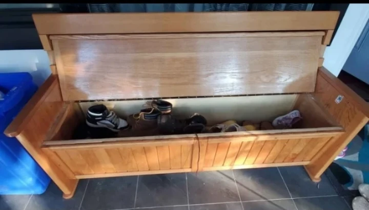 Wood Storage Bench - photo 2