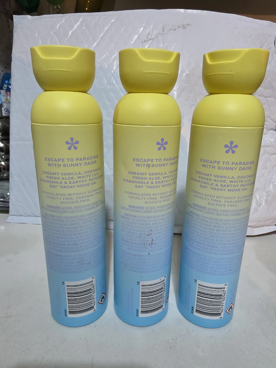 3 Daise Sunny Vanilla & Coconut Body Sprays - photo 2