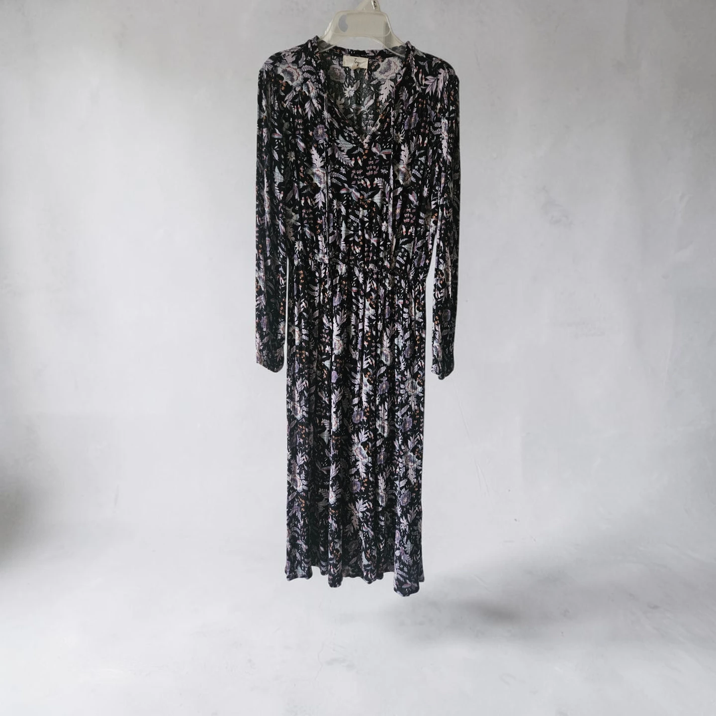 Tiny Floral Print Midi Dress