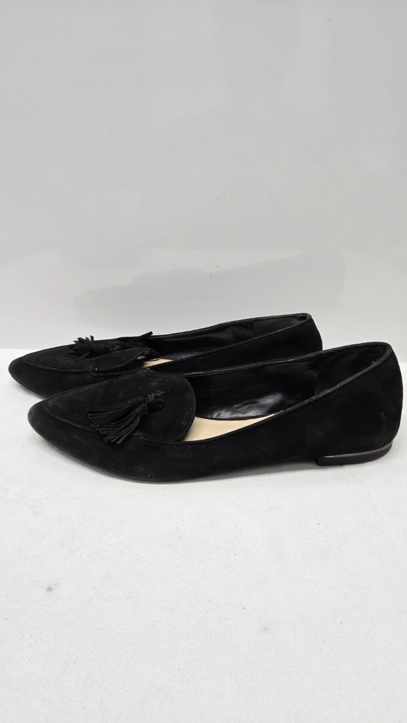 Jones New York Women's 9 Black Pointed Toe Tassel Loafer Flats - photo 2