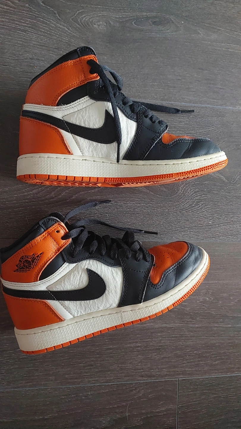Air Jordan 1 High OG "Shattered Backboard" 4Y - photo 2