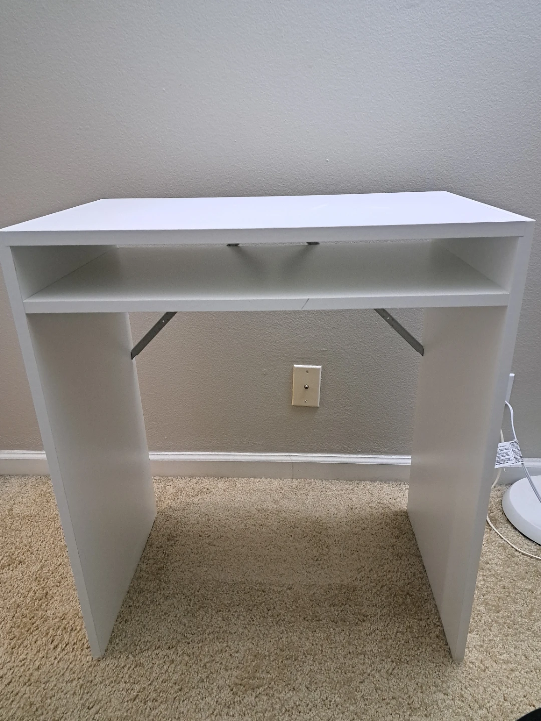 White Minimalist Desk - photo 2