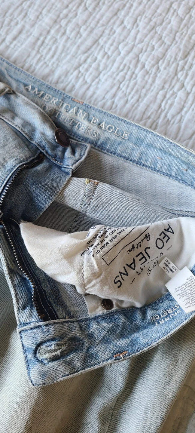 American Eagle Two-Tone Skinny Jeans Size 6 - photo 3