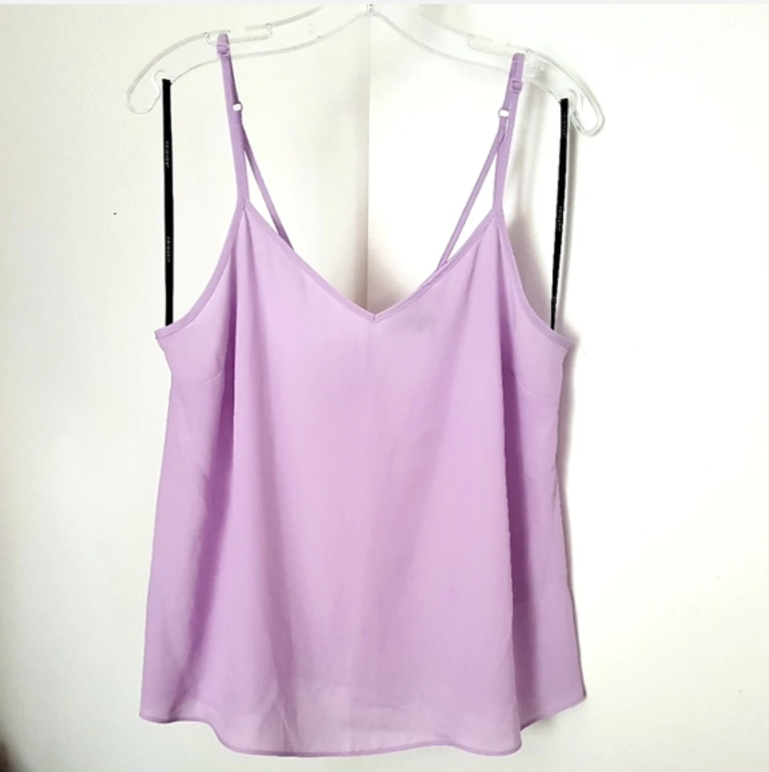 Lilac purple flowy tank top NEW - photo 2