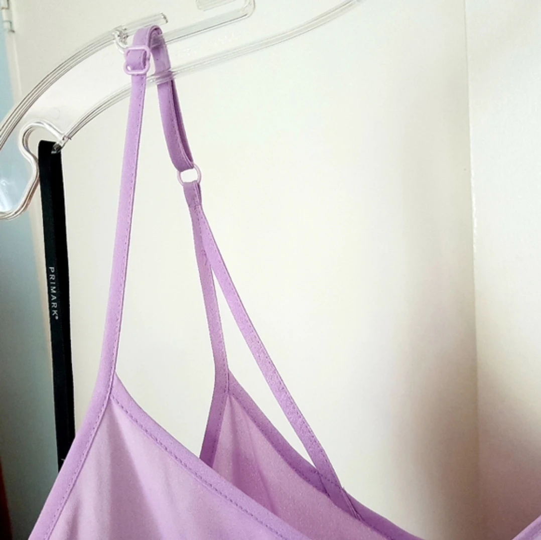 Lilac purple flowy tank top NEW - photo 3