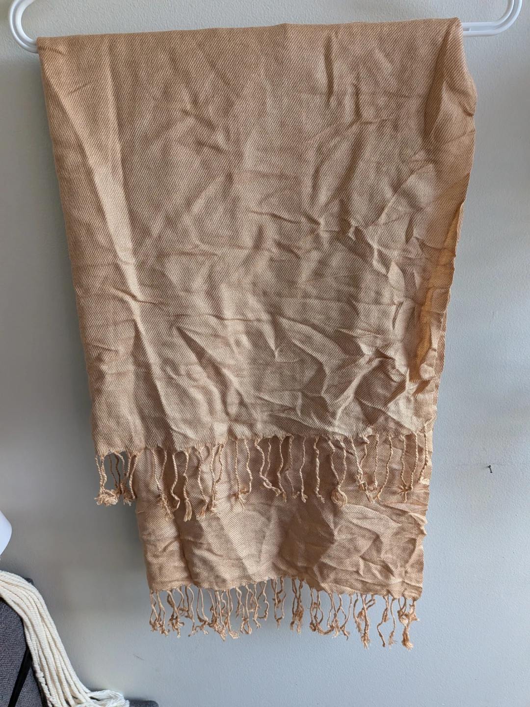 🏈Light Brown Fringe Scarf - photo 2