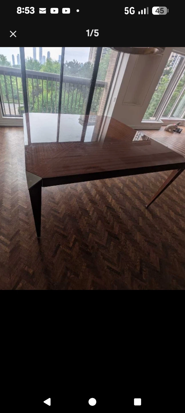 Excelsior Italian Wood Dining Table - photo 2