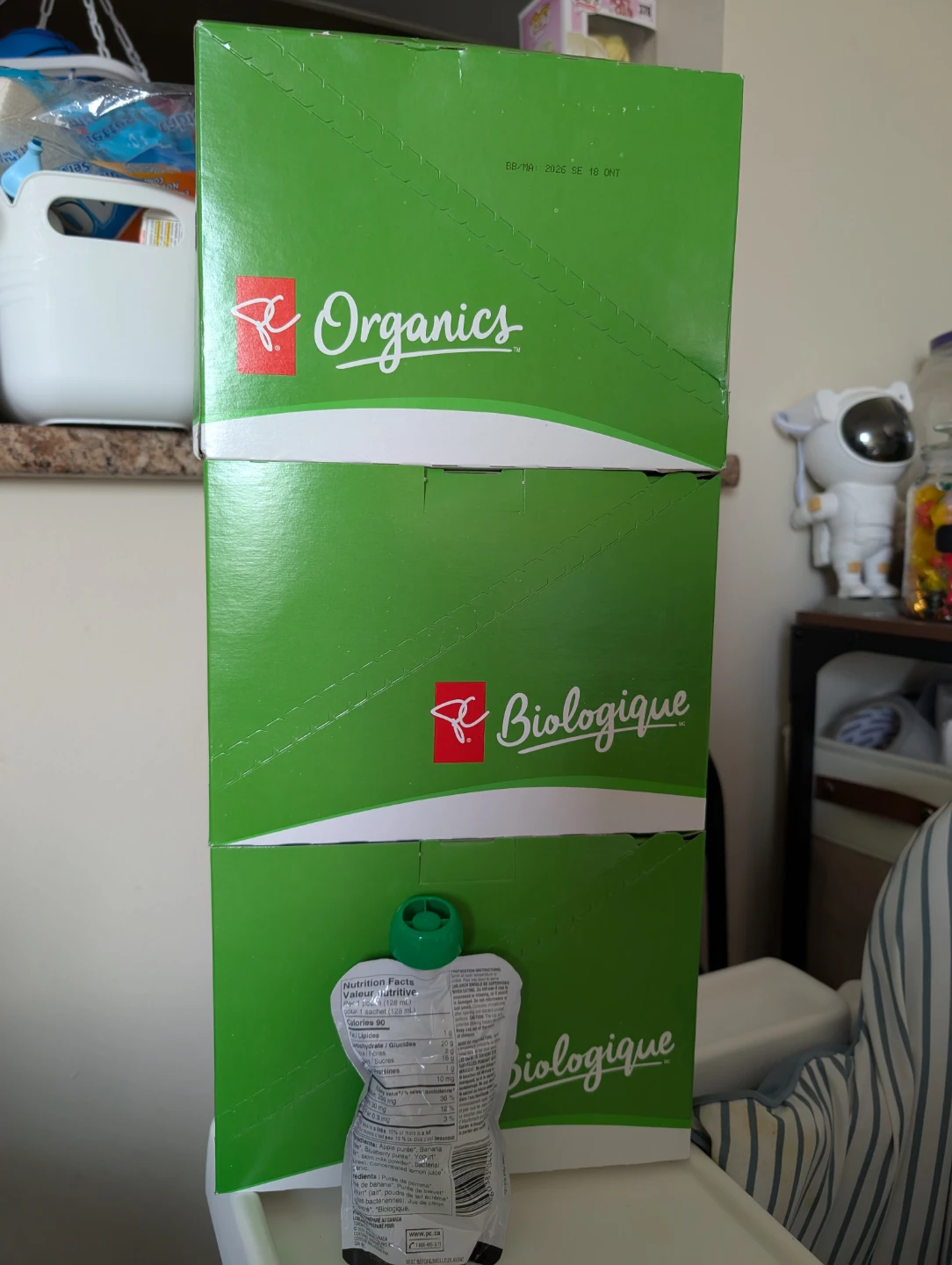 PC Organics Apple Banana Blueberry Yogurt Baby Food