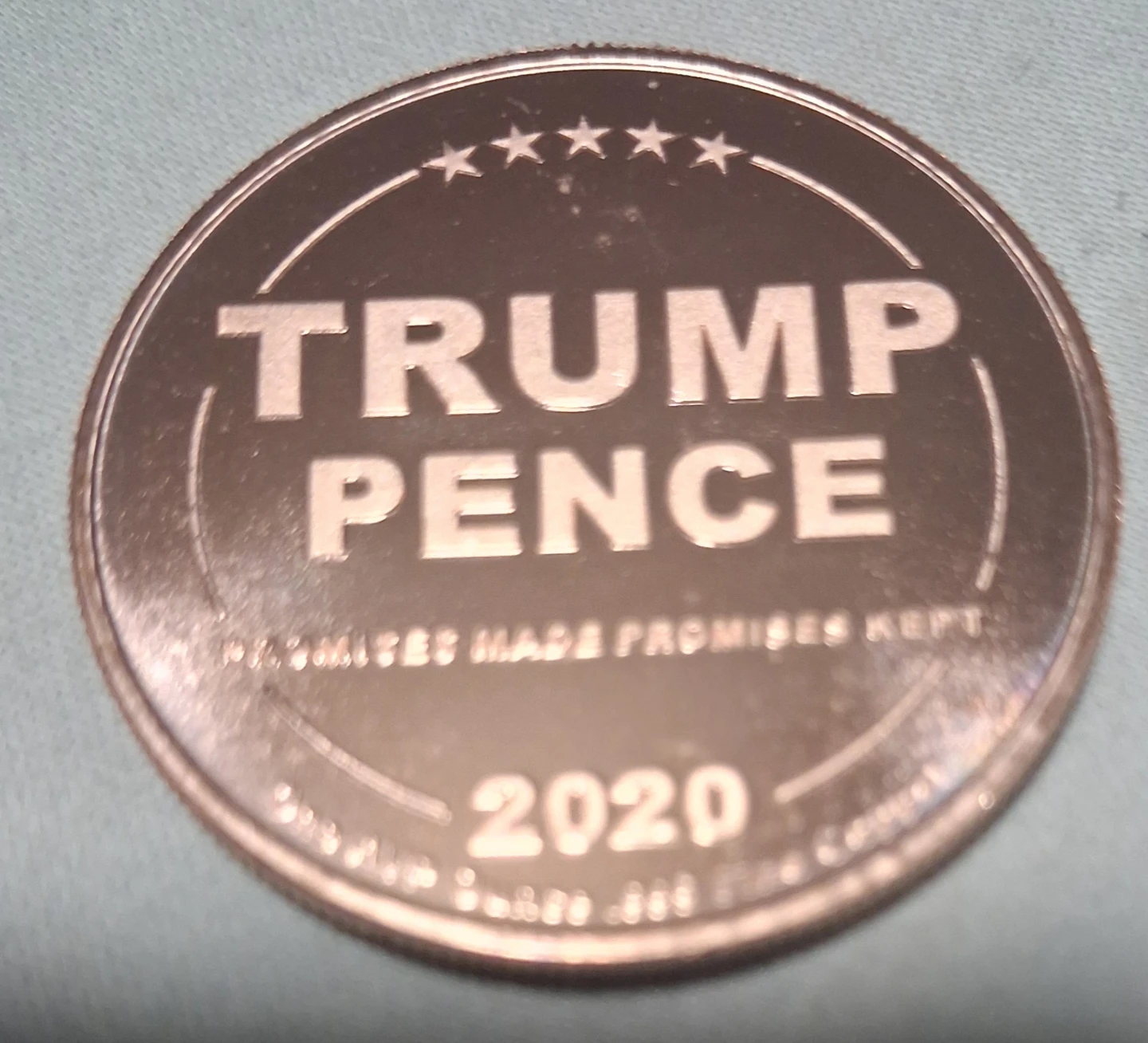 1oz.Copper Trump/Kim DMZ Coin🏈 - photo 2