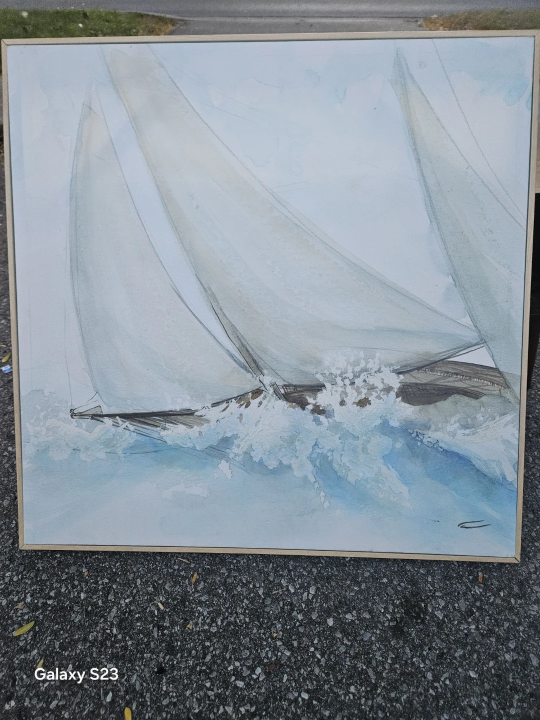 Sailboat Watercolor Wall Art