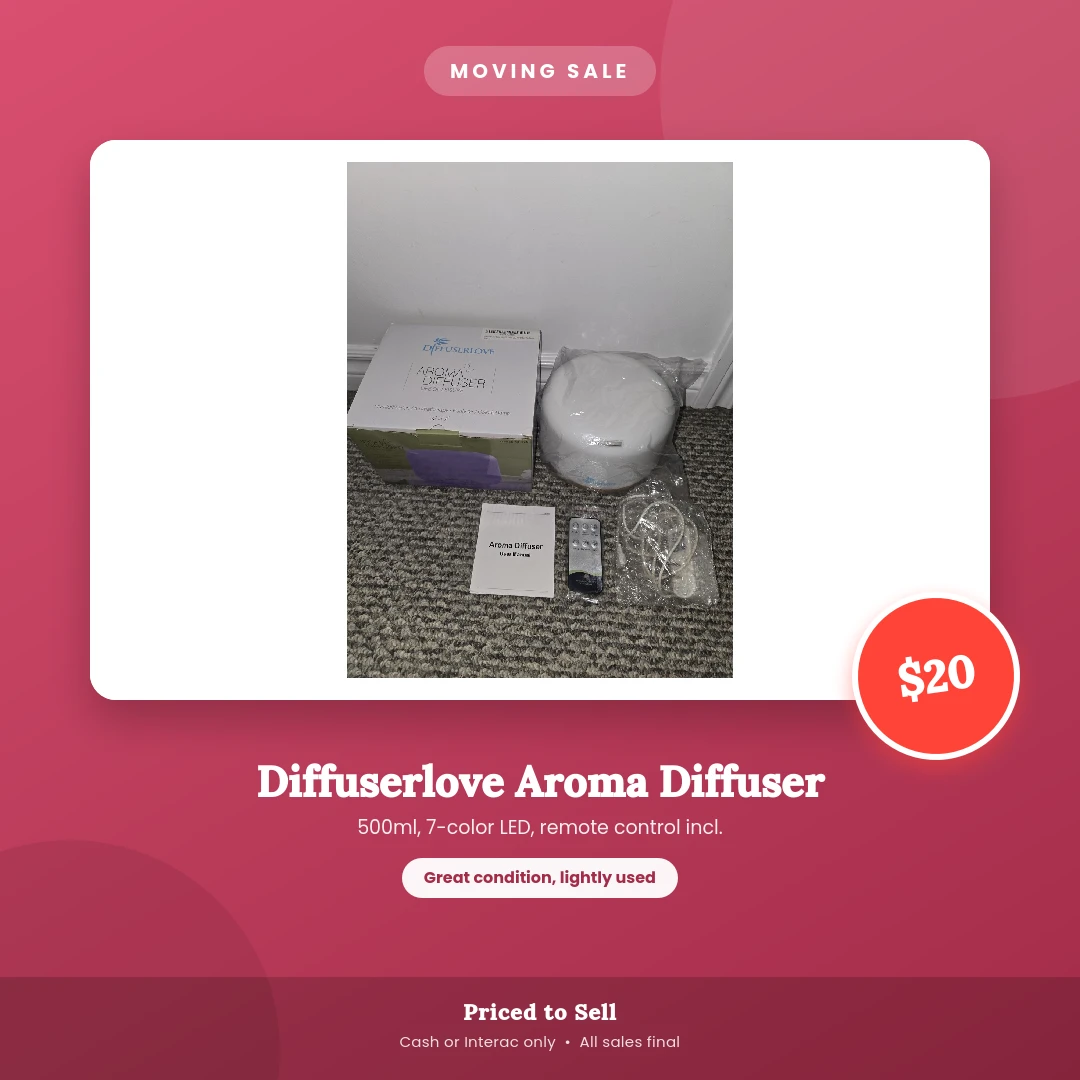Diffuserlove Aroma Diffuser 500ml