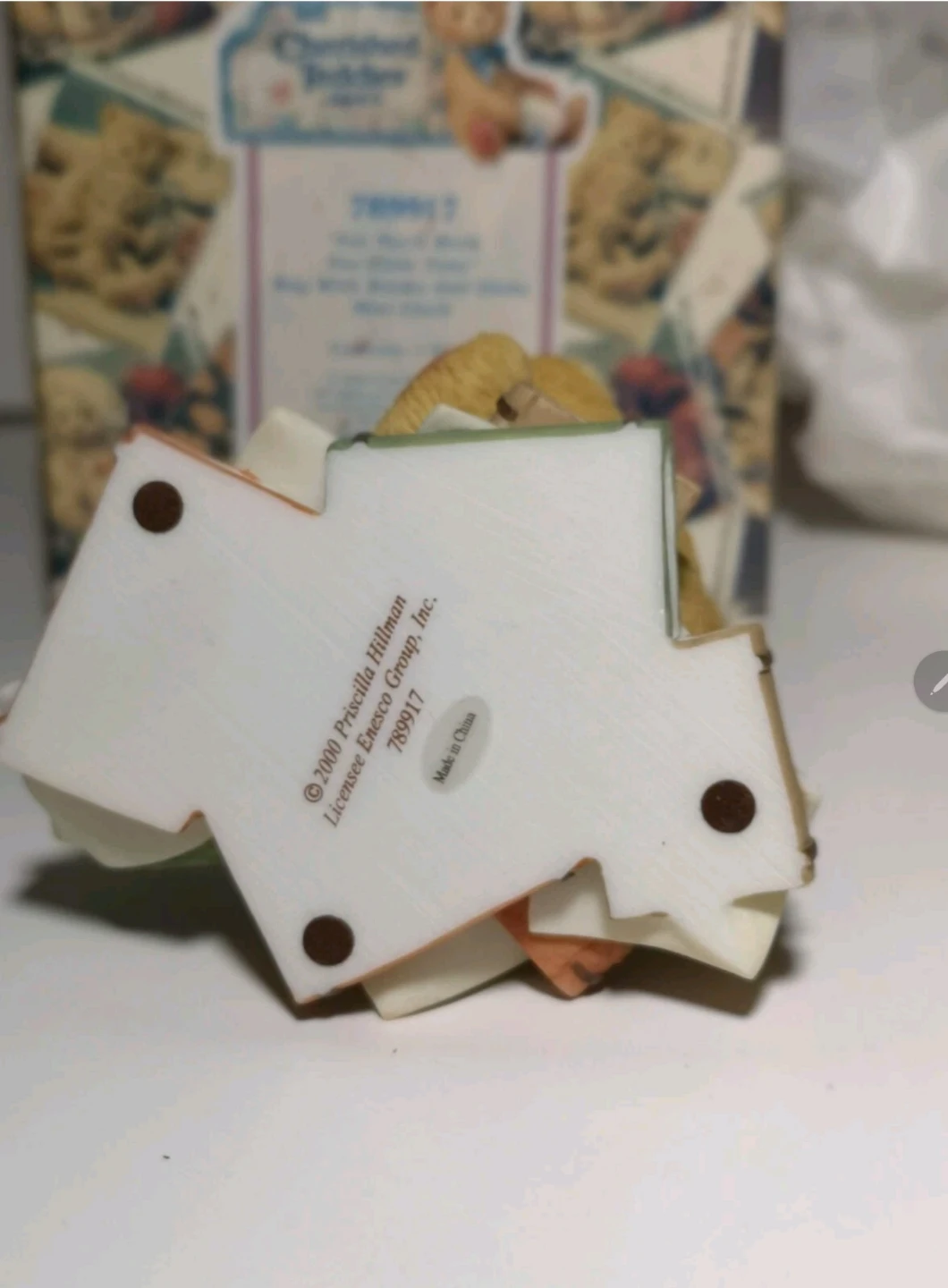 Cherished Teddies Too Much Work Too Little Time Mini Clock - photo 4