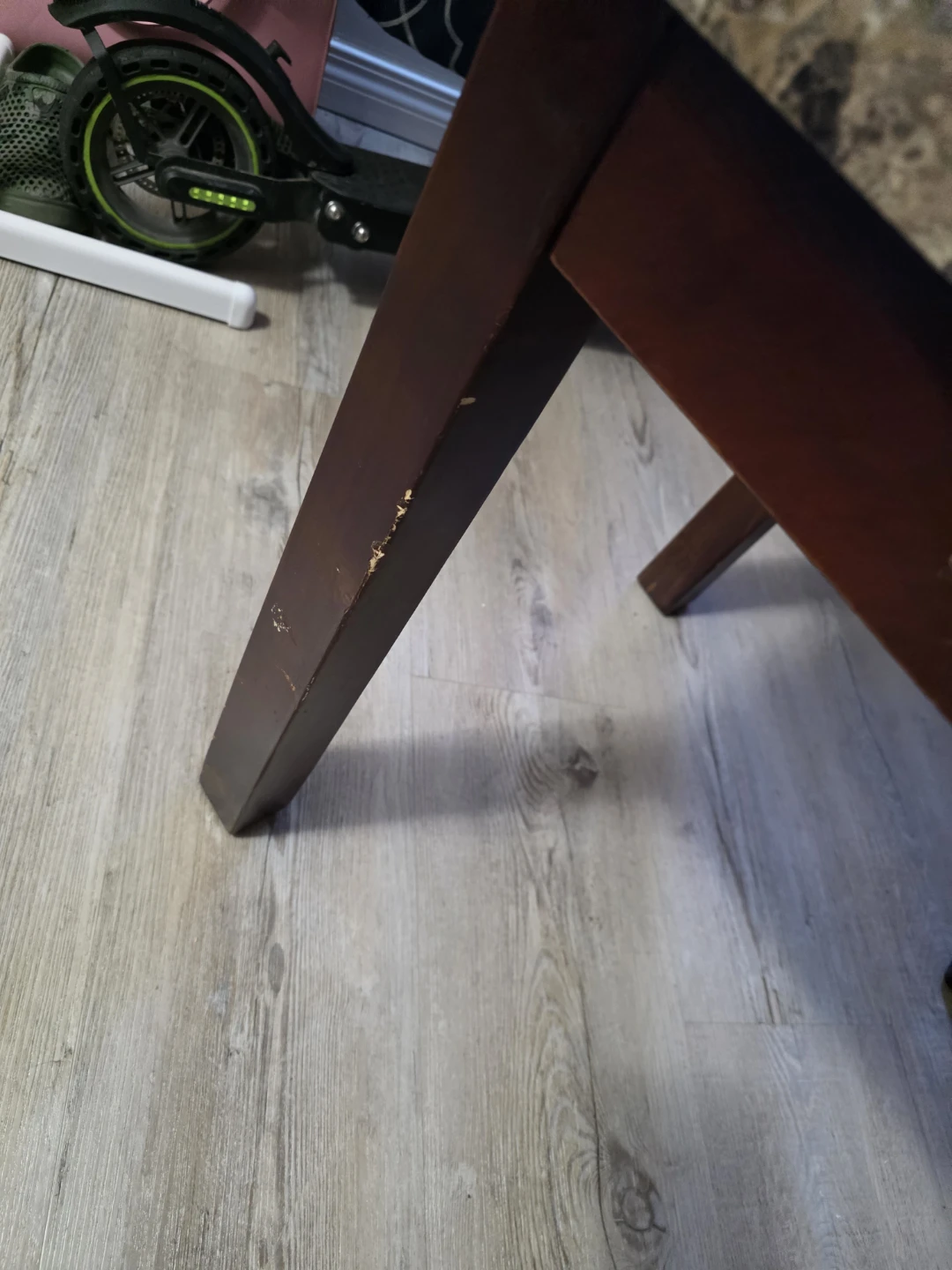 Faux Marble Top Side Table - photo 4