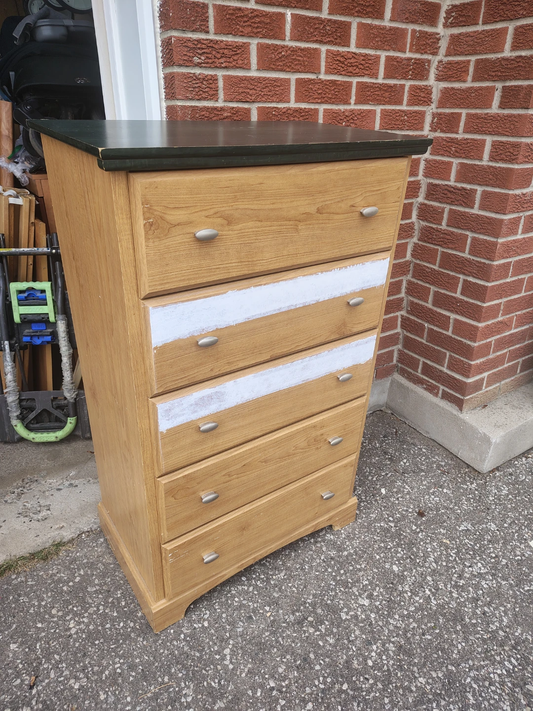 Five Drawer Wooden Dresser