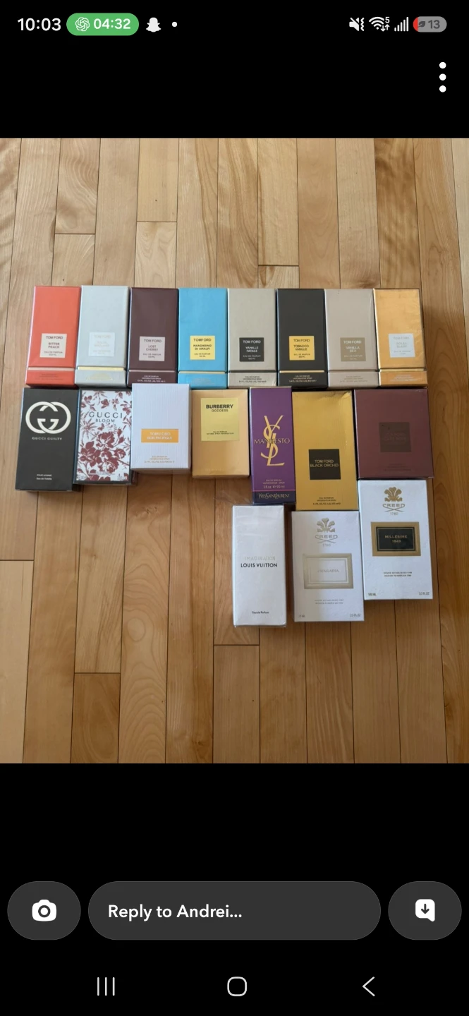 Collection of Designer Perfumes